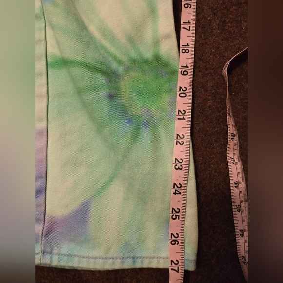 BDG Urban Outfitters Floral Tie Dye Cowboy Jeans In 28x27 Straight Leg - Picture 14 of 15